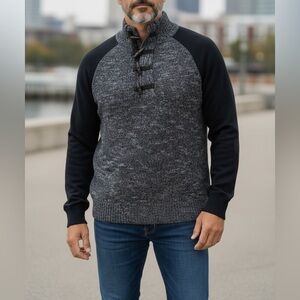 Outpost Makers Men’s Toggle Henley Sweater Sz Small